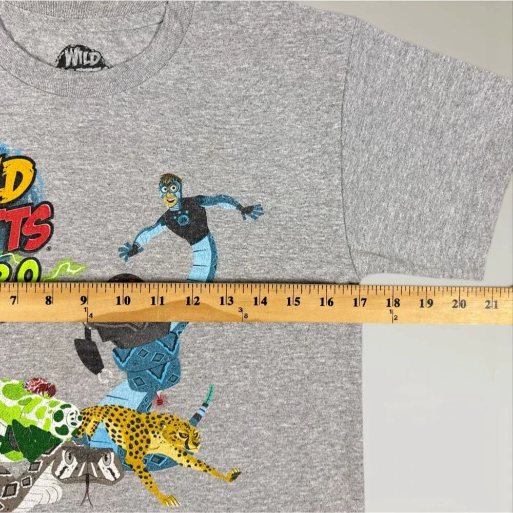 Wild Kratts Live 2.0 T-Shirt Gray Activate Creature Power Size Youth Med (10-12)